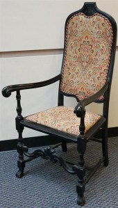 WILLIAM & MARY STYLE EBONIZED