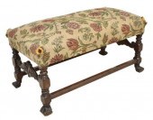 WILLIAM & MARY STYLE FOOTSTOOL