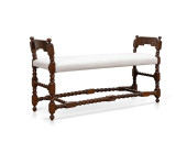 WILLIAM & MARY STYLE OAK BARLE