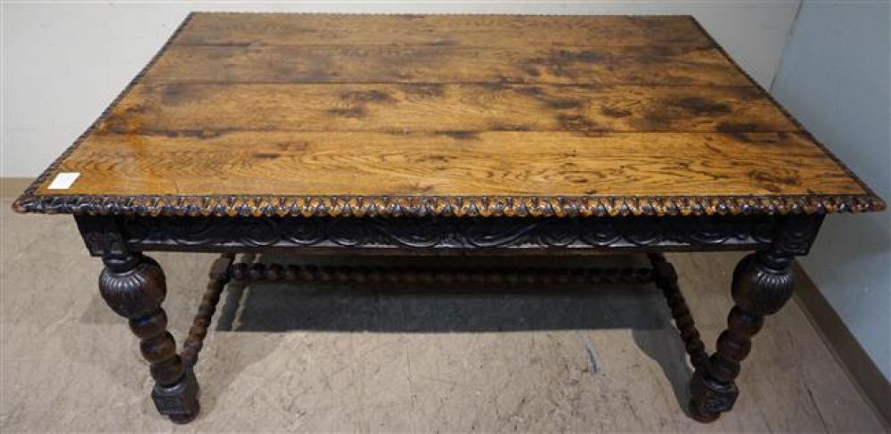 WILLIAM & MARY STYLE OAK TRESTLE