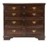 WILLIAM & MARY WALNUT CHEST OF