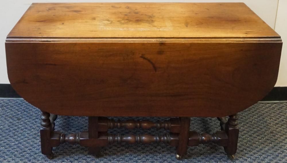 WILLIAM & MARY WALNUT DROP-LEAF