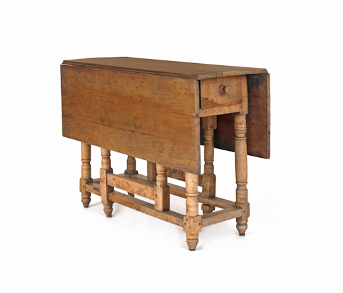 William & Mary walnut gateleg table