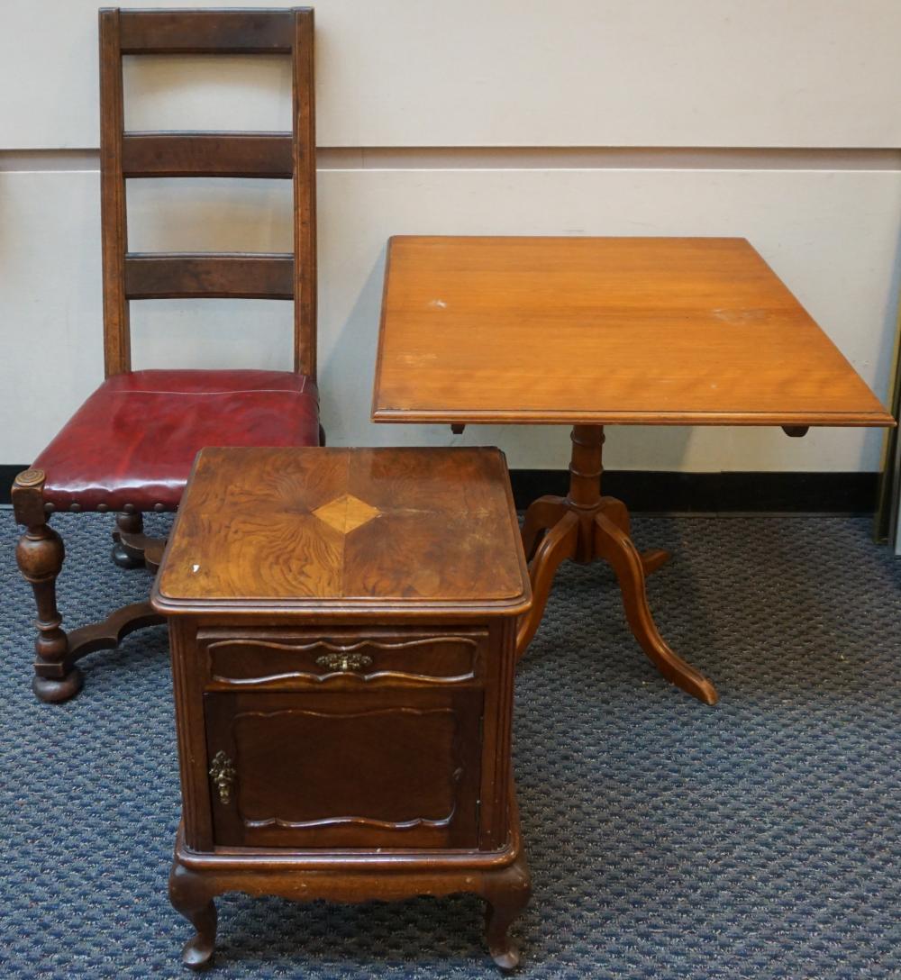 WILLIAM & MARY WALNUT SIDE CHAIR,