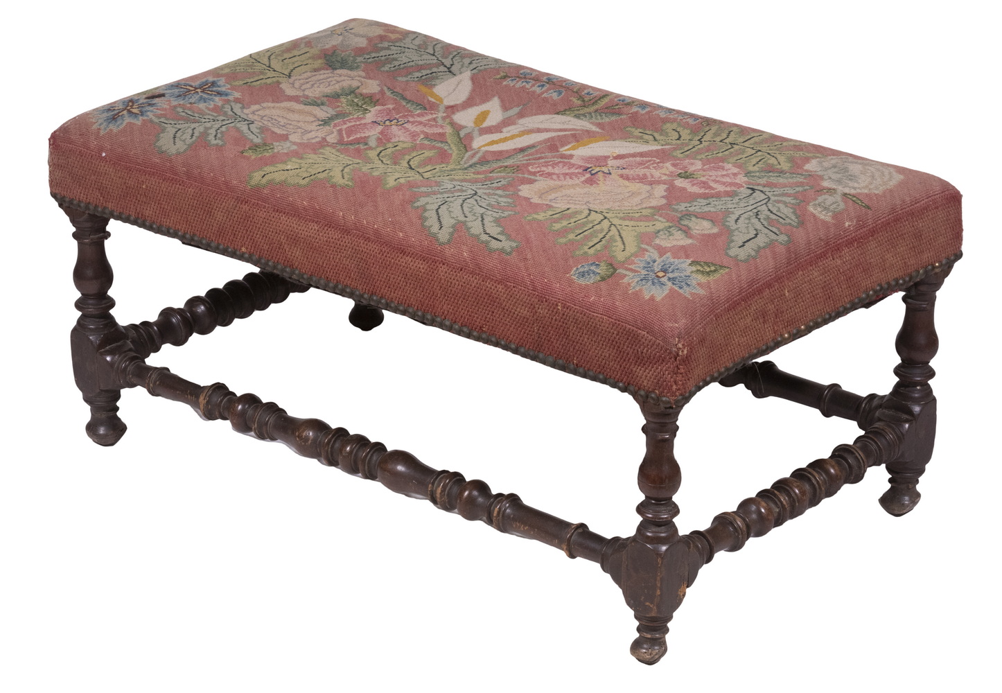 WILLIAM & MARY WINDOW BENCH 18th c.