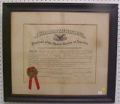 William McKinley signed Docume