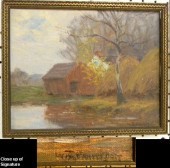 William Merrit Post  oil on bo