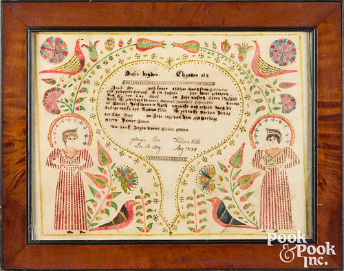 WILLIAM OTTO FRAKTUR BIRTH