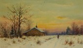 WILLIAM PASKELL WINTER SUNSET