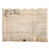 WILLIAM PENN SIGNED LAND GRANT