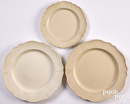 WILLIAM PITT SALT GLAZE PLATE AND