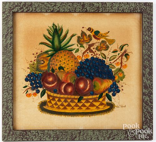 WILLIAM RANK, OIL ON VELVET