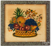 WILLIAM RANK, OIL ON VELVET TH