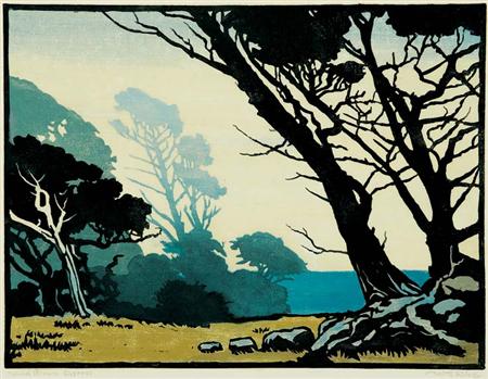 William Rice WIND BLOWN CYPRESS