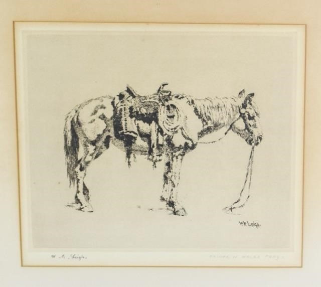 WILLIAM ROBINSON LEIGH ETCHING OF