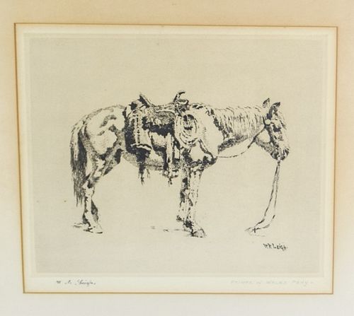 WILLIAM ROBINSON LEIGH ETCHING OF