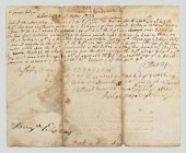 William Shirley signed documen