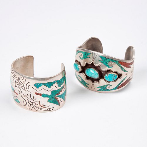 WILLIAM SINGER, NAVAJO PAIR OF CUFF