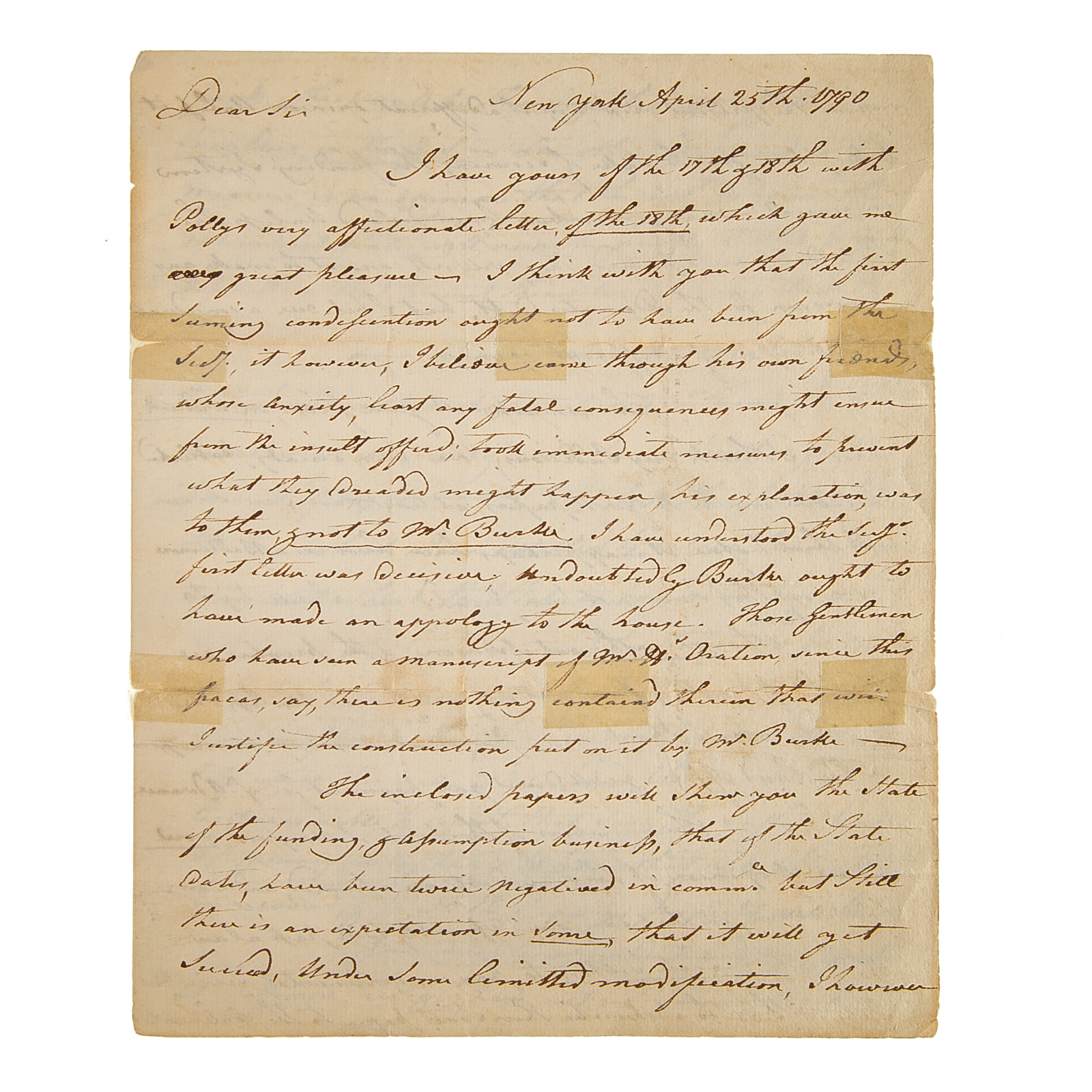 WILLIAM SMITH, ALS TO O. H.