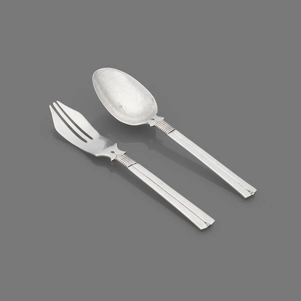 William Spratling. Serving fork and