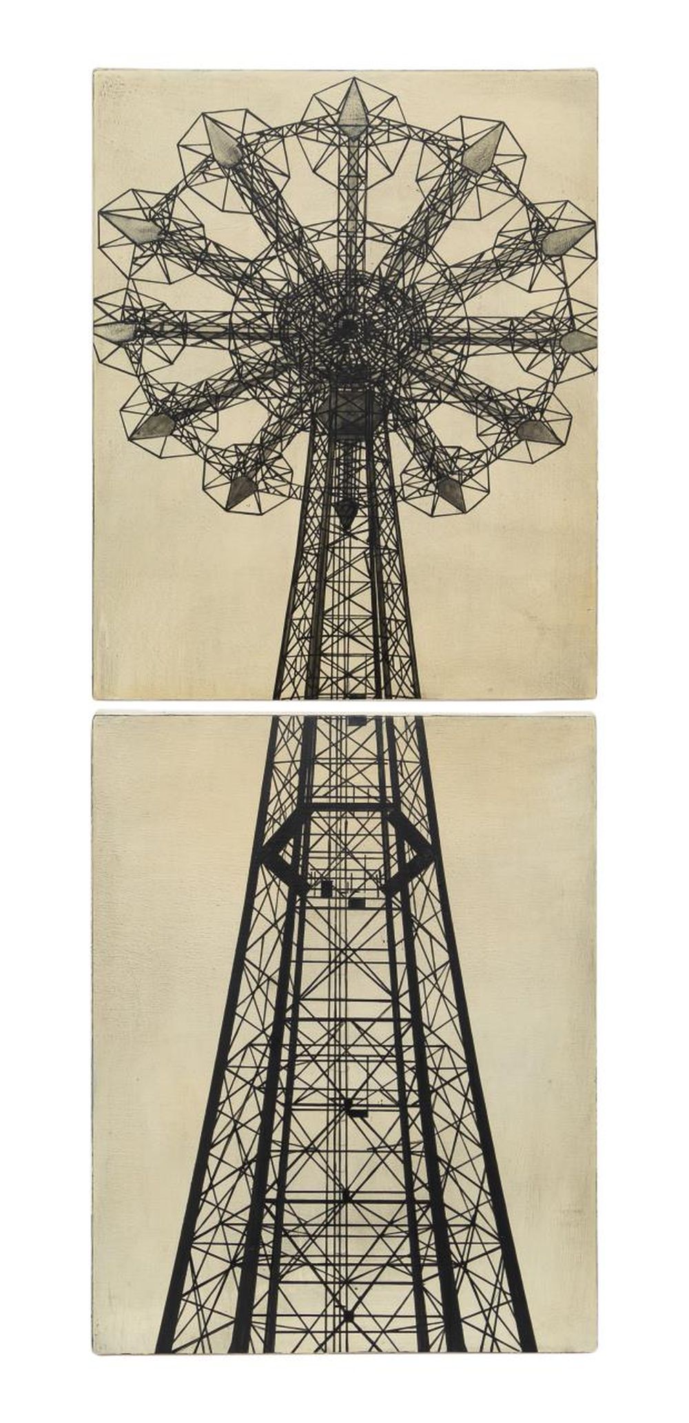 WILLIAM STEIGER, DIPTYCH, PARACHUTE