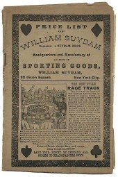 WILLIAM SUYDAM PRICE LIST.Will