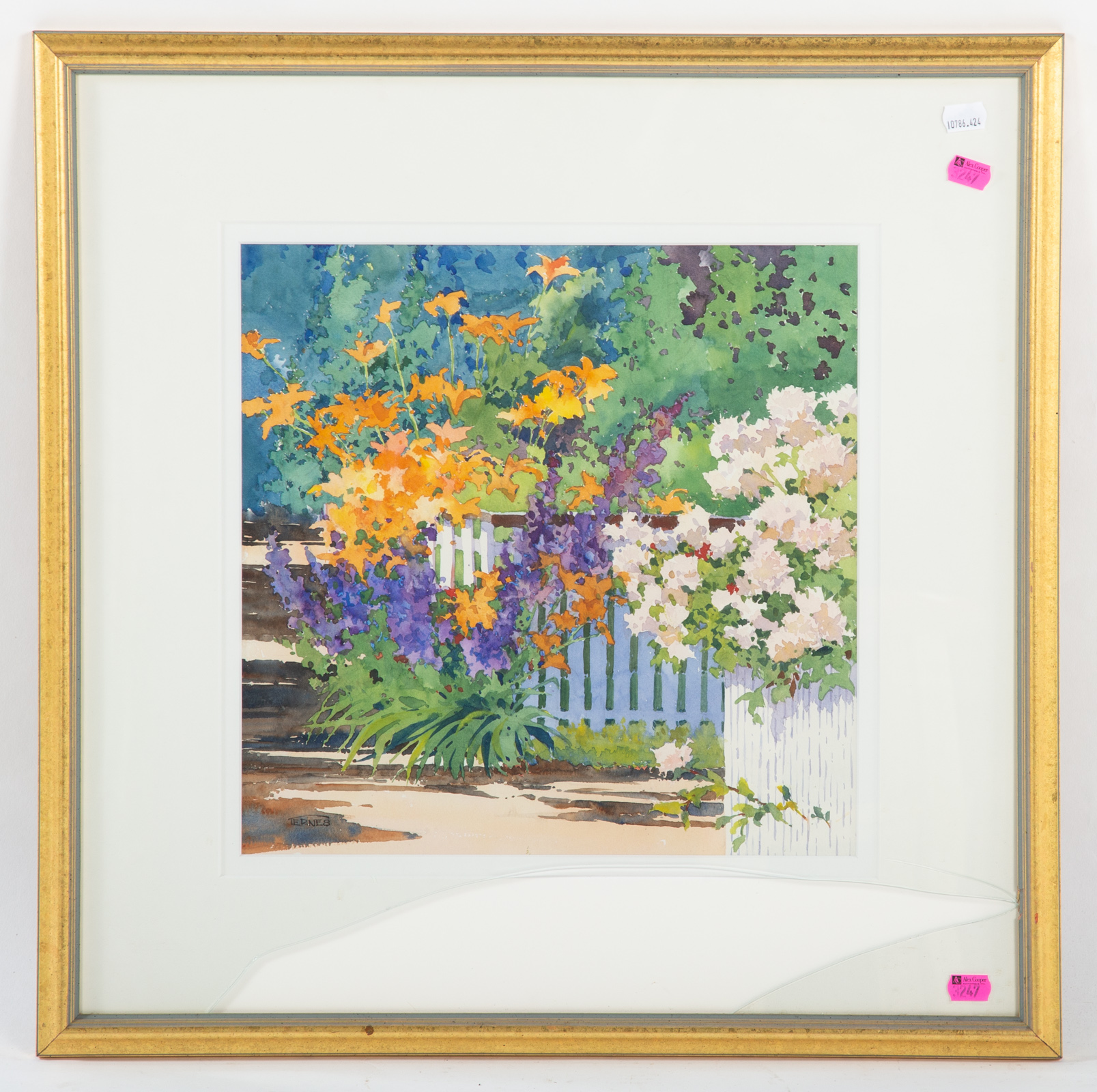 WILLIAM TERNES. "GLADIOLAS,"