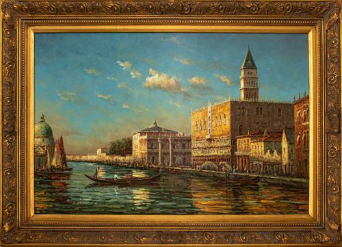WILLIAM TURNER MANNER VENICE OIL ON