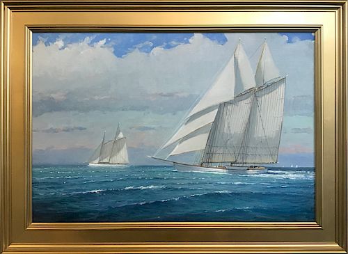 WILLIAM W. LOWE OIL ON LINEN