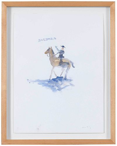 WILLIAM WEGMAN WATERCOLOR(New