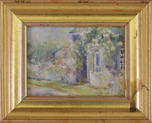 WILLIAM WELCH MINIATURE OIL ON