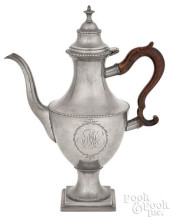 WILLIAM WILL PEWTER COFFEEPOT<