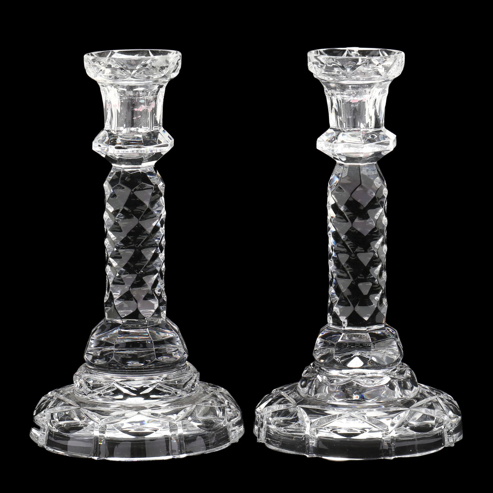 WILLIAM YEOWARD PAIR OF CRYSTAL