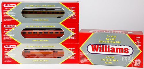 WILLIAMS FOUR PIECE TRAIN SET, IN