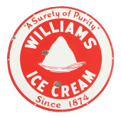 WILLIAMS ICE CREAM "A SURETY O