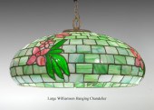 WILLIAMSON LEADED GLASS 3 LIGH