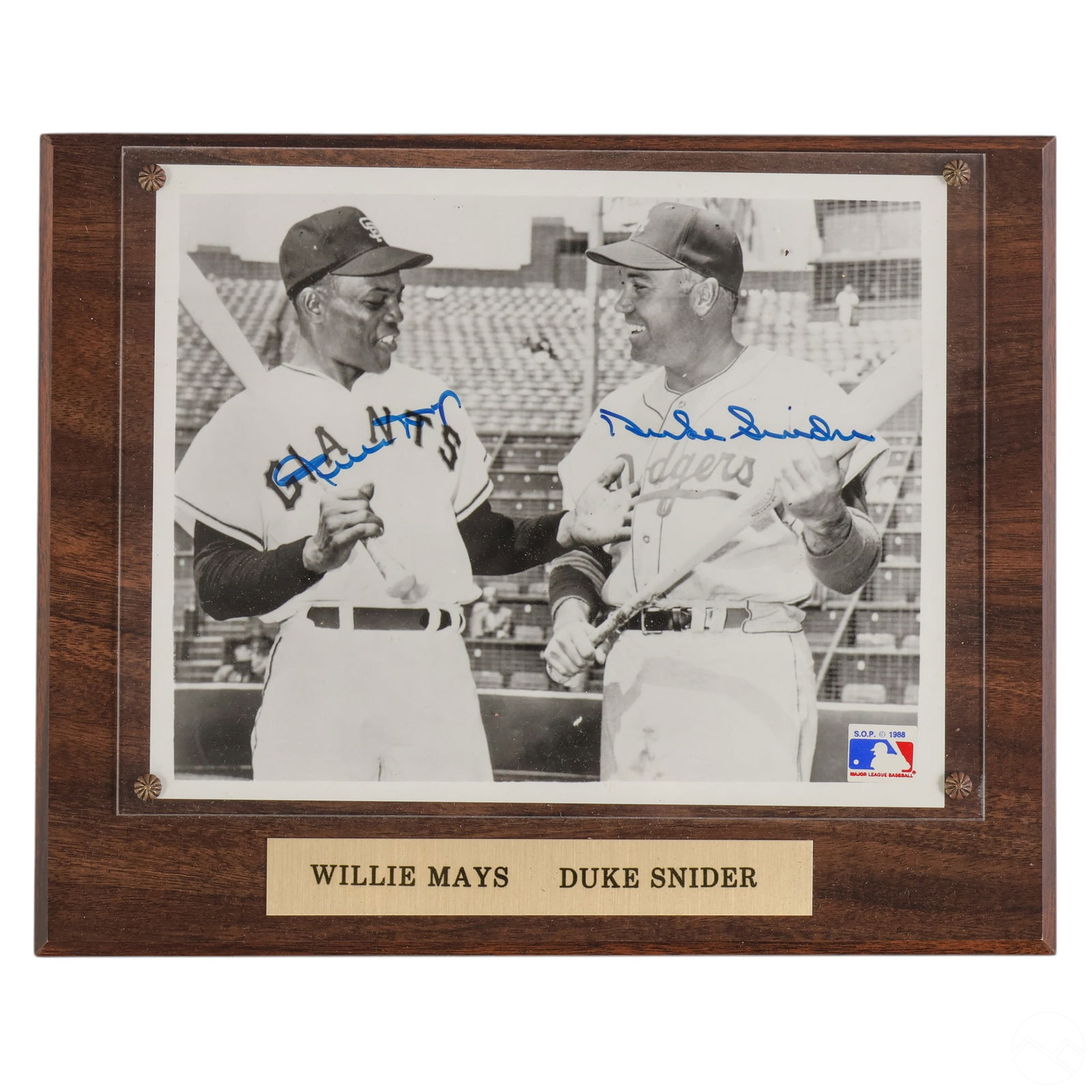 WILLIE MAYS DUKE SNIDER BASEBALL