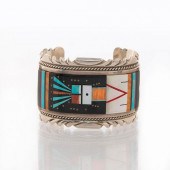 WILLIE SHAW ZUNI SILVER INLAID