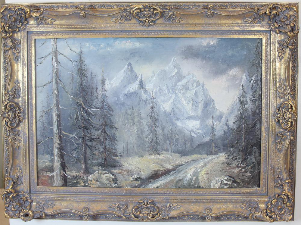 WILLY GISIN OIL ON BOARDWILLY GISIN
