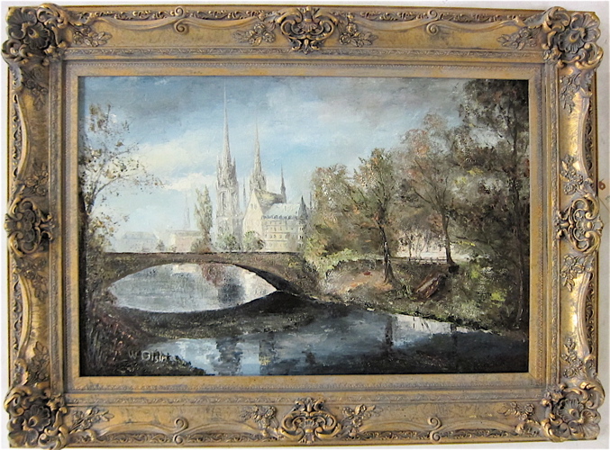 WILLY GISIN OIL ON MASONITE
