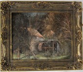 WILLY GISIN OIL ON MASONITE (S