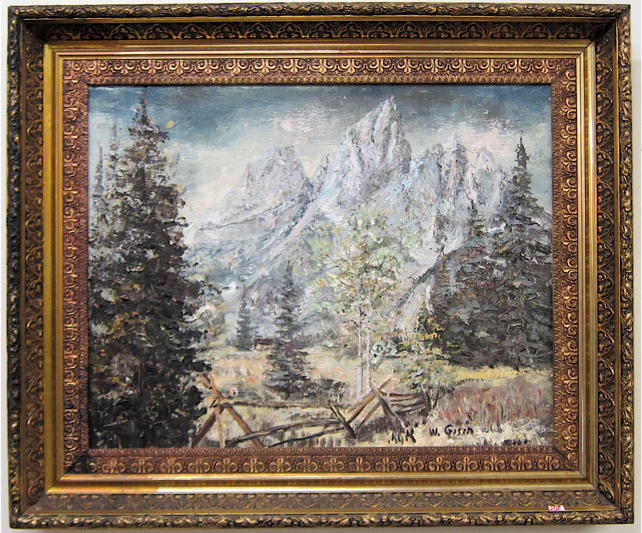 WILLY GISIN OIL ON MASONITE