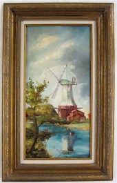 WILLY GISIN OIL ON MASONITE (S