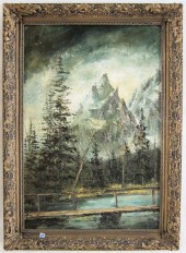 WILLY GISIN OIL ON MASONITE (S