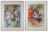 WILLY VERHAGEN TWO ACRYLICS ON