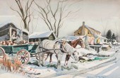 WILMER RICHTER WINTER SCENE WA