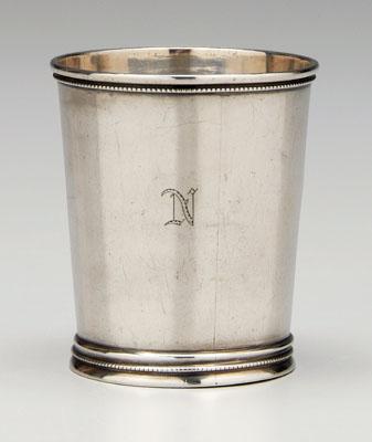 Wilmot coin silver julep cup,