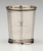 Wilmot coin silver julep cup,
