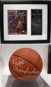 WILT CHAMBERLAIN AUTOGRAPHED B
