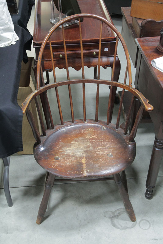 WINDSOR ARMCHAIR. Period  dark